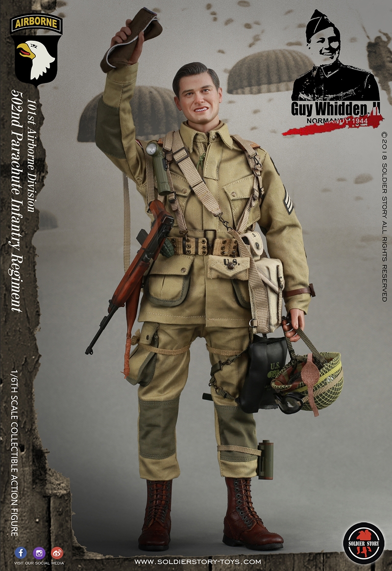 WWII アメリカ軍 第101空挺師団 ガイ・ウィデン ノルマンディー上陸作戦 1944 1/6 アクションフィギュア SS110 - イメージ画像11