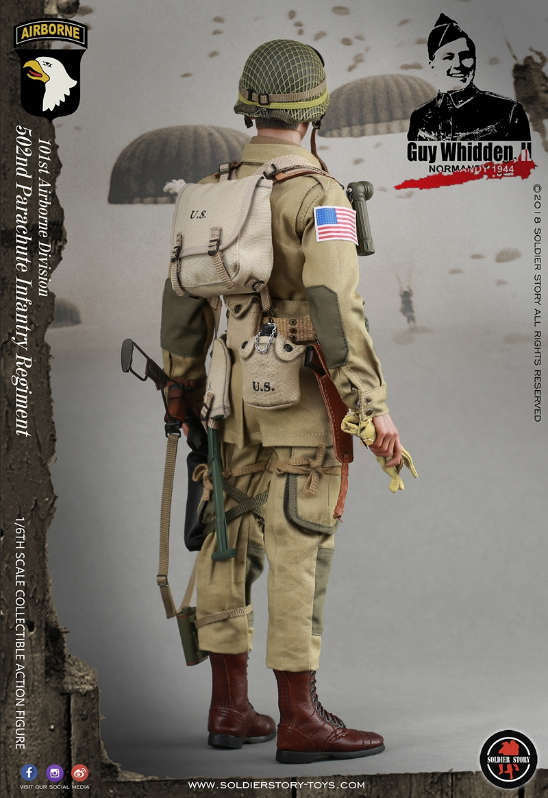 WWII アメリカ軍 第101空挺師団 ガイ・ウィデン ノルマンディー上陸作戦 1944 1/6 アクションフィギュア SS110 - イメージ画像8