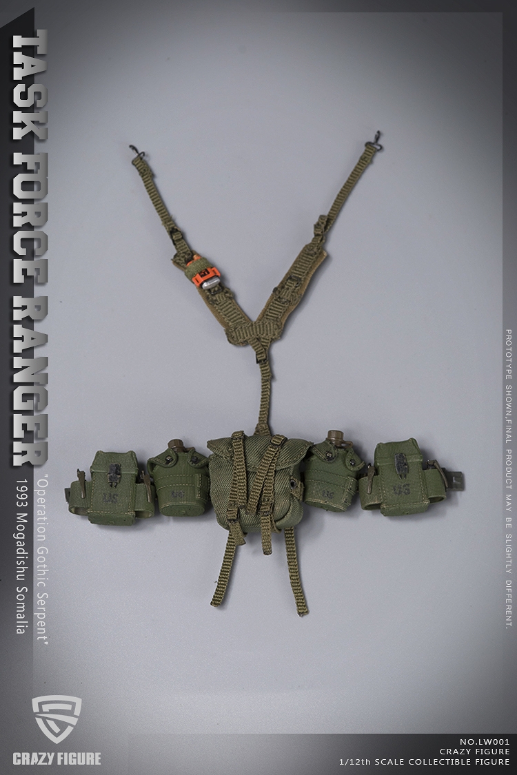 アメリカ陸軍 第75レンジャー連隊 タスクフォース チョークリーダー 1993 ソマリア 1/12 アクションフィギュア LW001 - イメージ画像10
