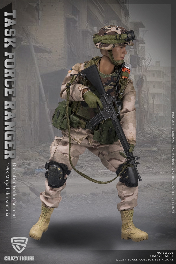 アメリカ陸軍 第75レンジャー連隊 タスクフォース チョークリーダー 1993 ソマリア 1/12 アクションフィギュア LW001 - イメージ画像6