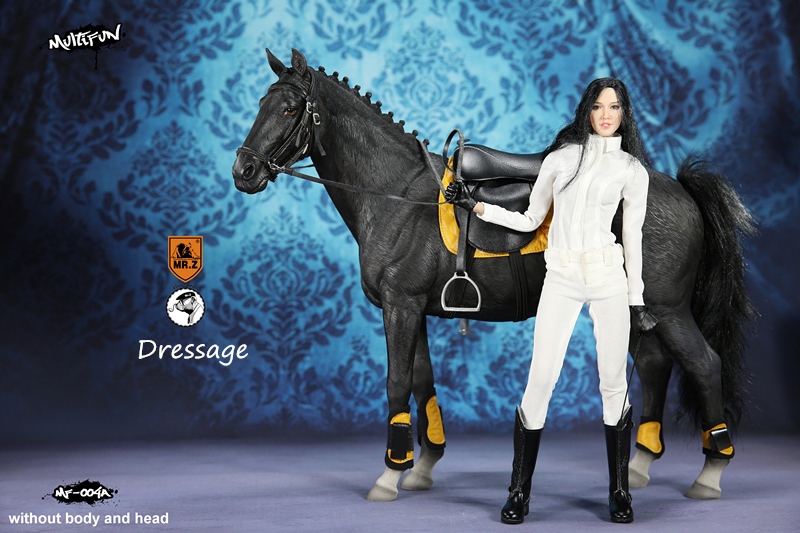 女性騎手＆乗用馬 1/6 アウトフィット＆アクセサリー Aセット MF004A - イメージ画像14