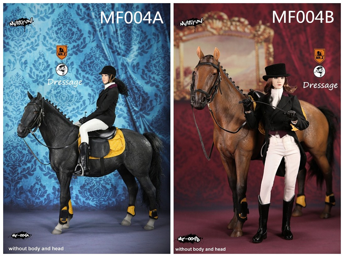 女性騎手＆乗用馬 1/6 アウトフィット＆アクセサリー Aセット MF004A - イメージ画像15