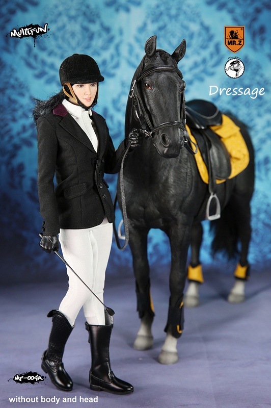 女性騎手＆乗用馬 1/6 アウトフィット＆アクセサリー Aセット MF004A - イメージ画像3