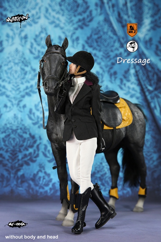 女性騎手＆乗用馬 1/6 アウトフィット＆アクセサリー Aセット MF004A - イメージ画像4