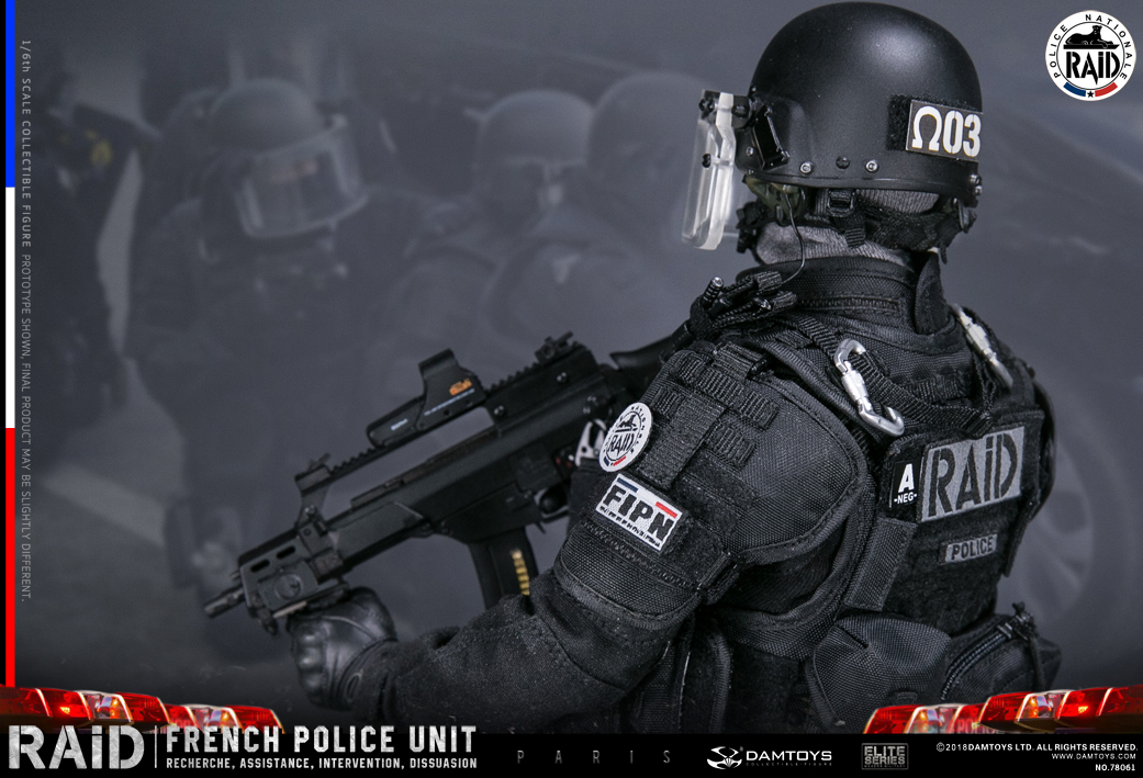 エリートシリーズ/ フランス 国家警察特別介入部隊 RAID 1/6 アクションフィギュア 78061 - イメージ画像12