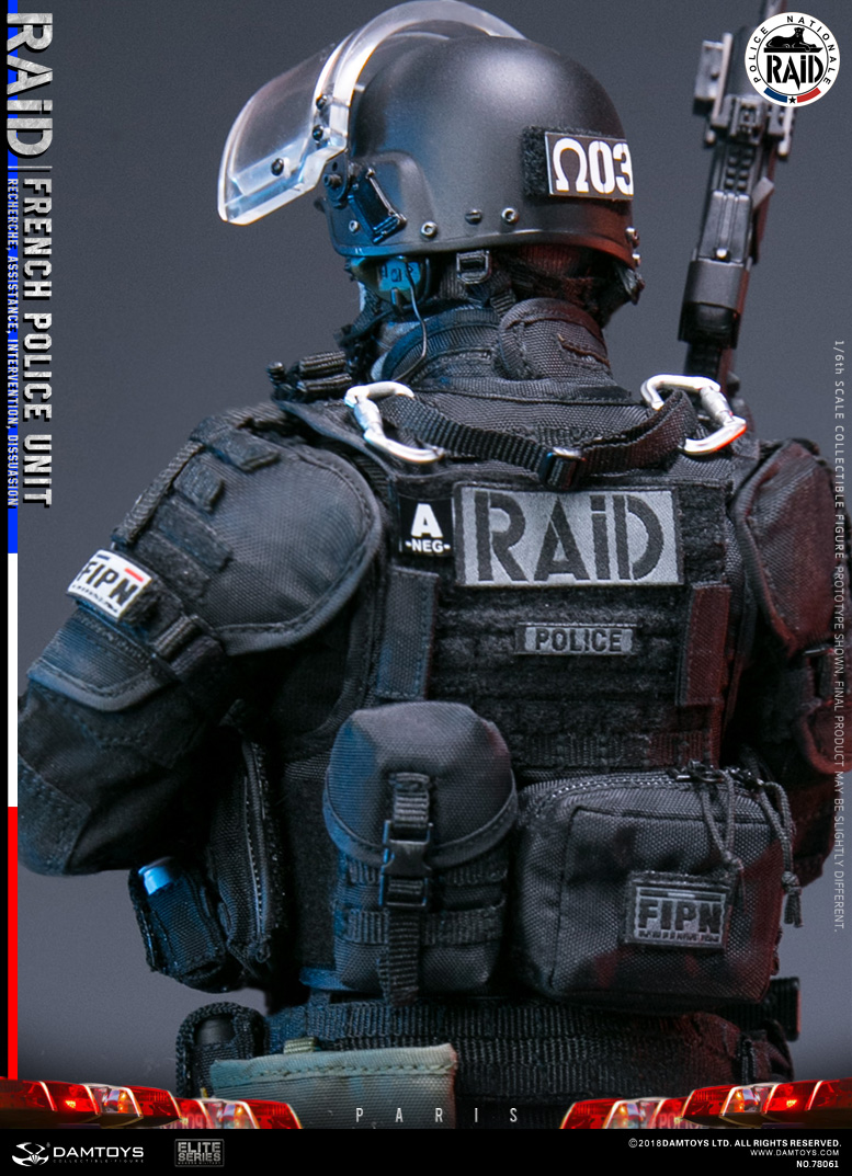 エリートシリーズ/ フランス 国家警察特別介入部隊 RAID 1/6 アクションフィギュア 78061 - イメージ画像13