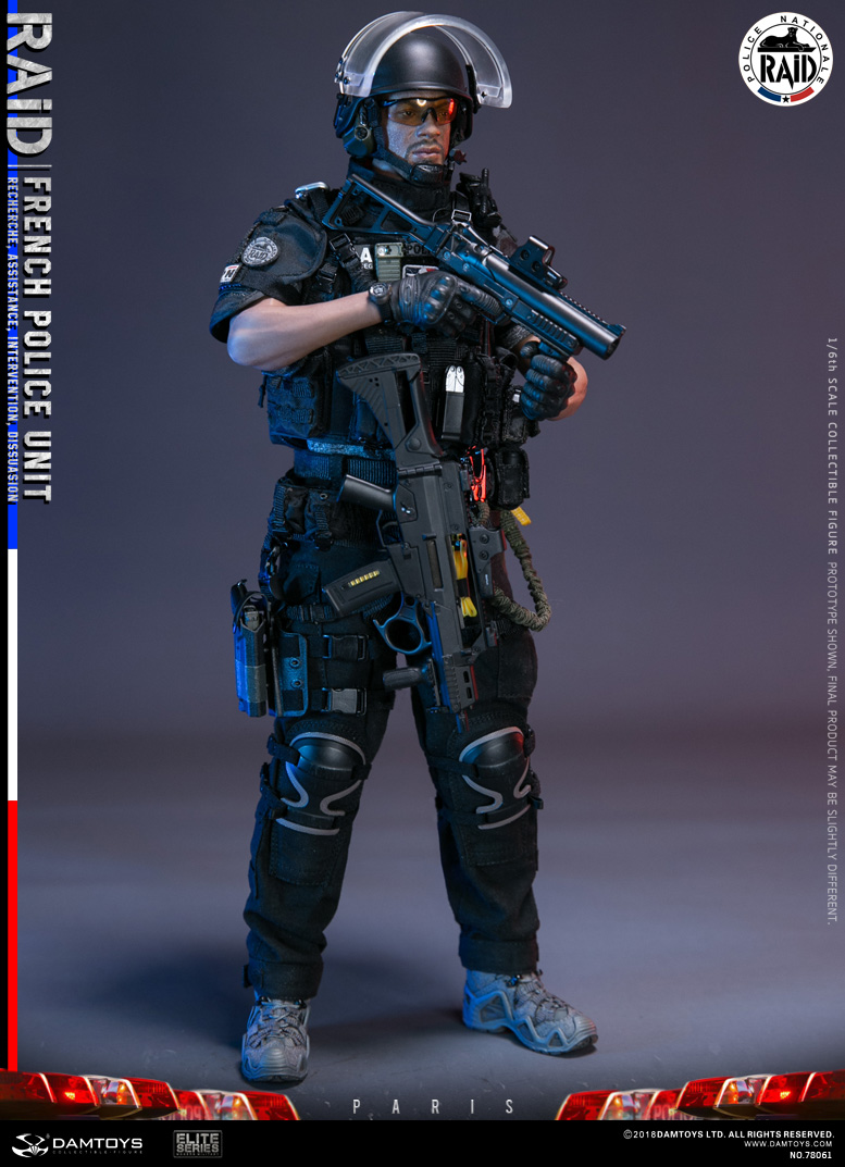 エリートシリーズ/ フランス 国家警察特別介入部隊 RAID 1/6 アクションフィギュア 78061 - イメージ画像14