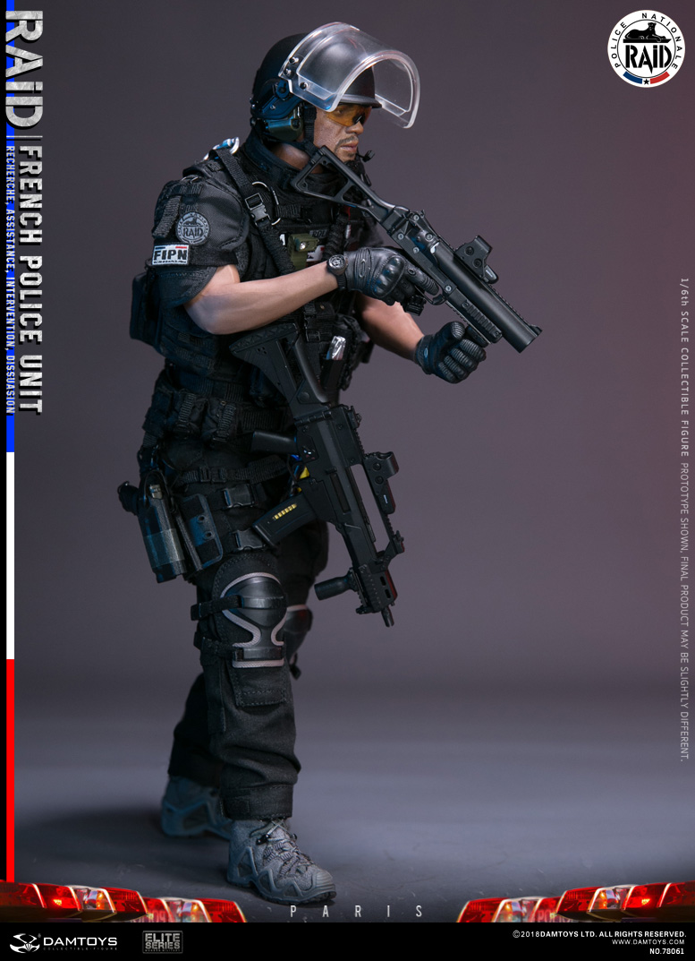 エリートシリーズ/ フランス 国家警察特別介入部隊 RAID 1/6 アクションフィギュア 78061 - イメージ画像16