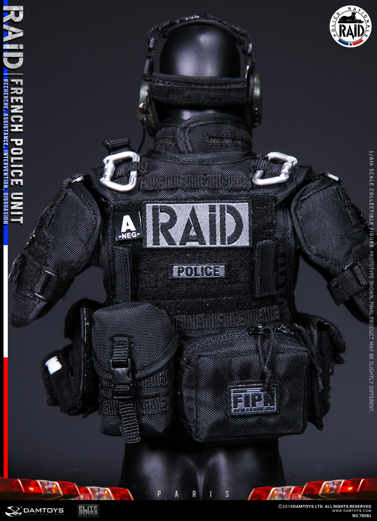 エリートシリーズ/ フランス 国家警察特別介入部隊 RAID 1/6 アクションフィギュア 78061 - イメージ画像23