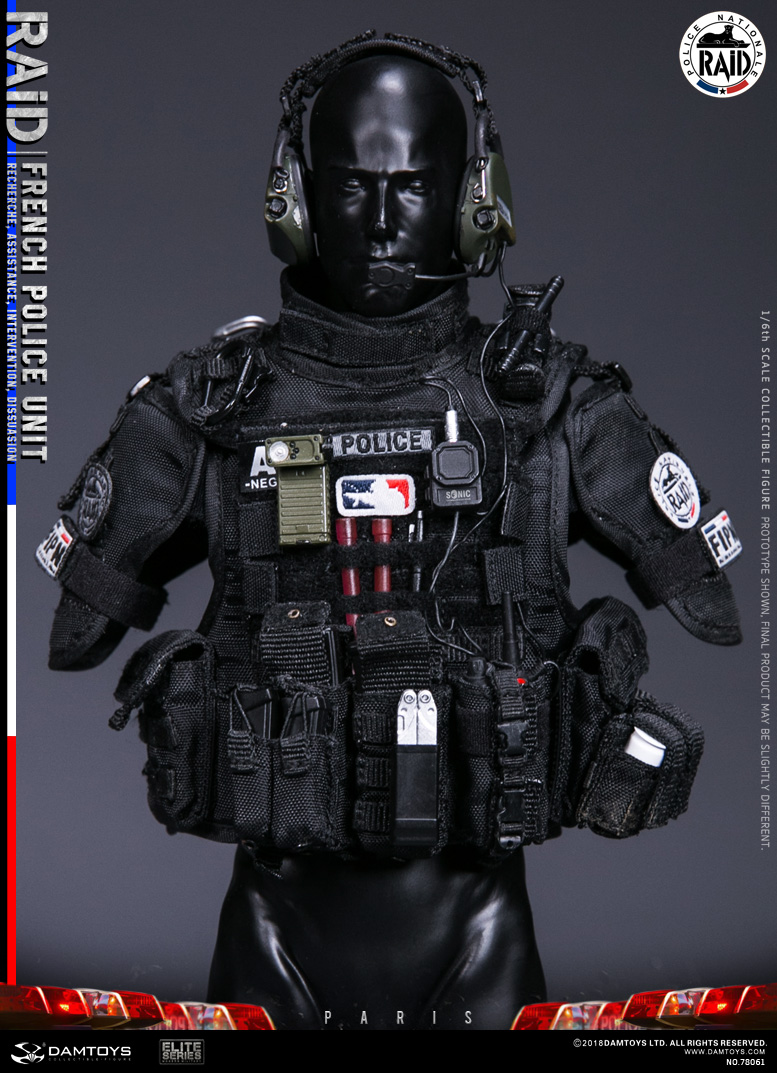 エリートシリーズ/ フランス 国家警察特別介入部隊 RAID 1/6 アクションフィギュア 78061 - イメージ画像25