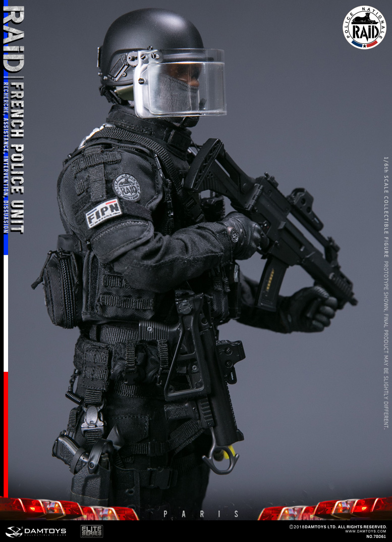 エリートシリーズ/ フランス 国家警察特別介入部隊 RAID 1/6 アクションフィギュア 78061 - イメージ画像9