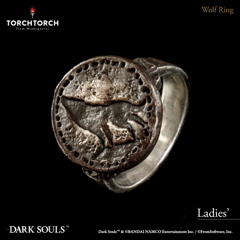 ダークソウル × TORCH TORCH/ リングコレクション: 狼の指輪 レディースモデル 9号 - イメージ画像1