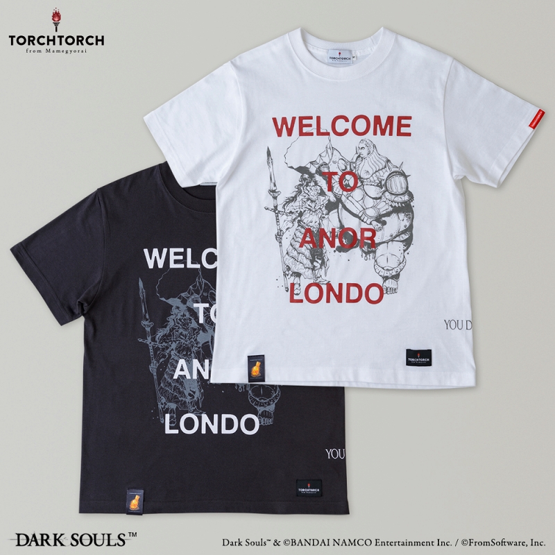 ダークソウル × TORCH TORCH/ オーンスタインとスモウのTシャツ インクブラック Mサイズ - イメージ画像5