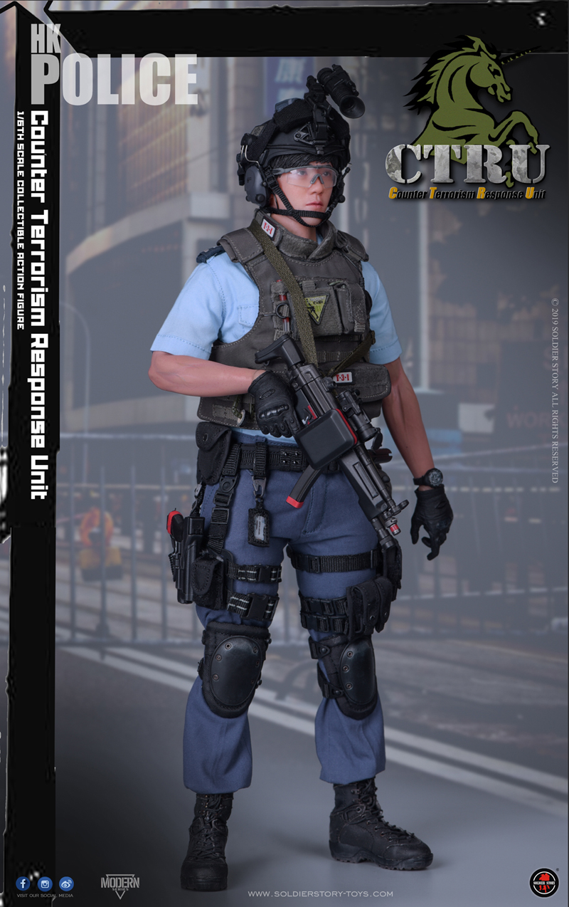 香港警察 反恐特勤隊 CTRU 1/6 アクションフィギュア SS115 - イメージ画像1
