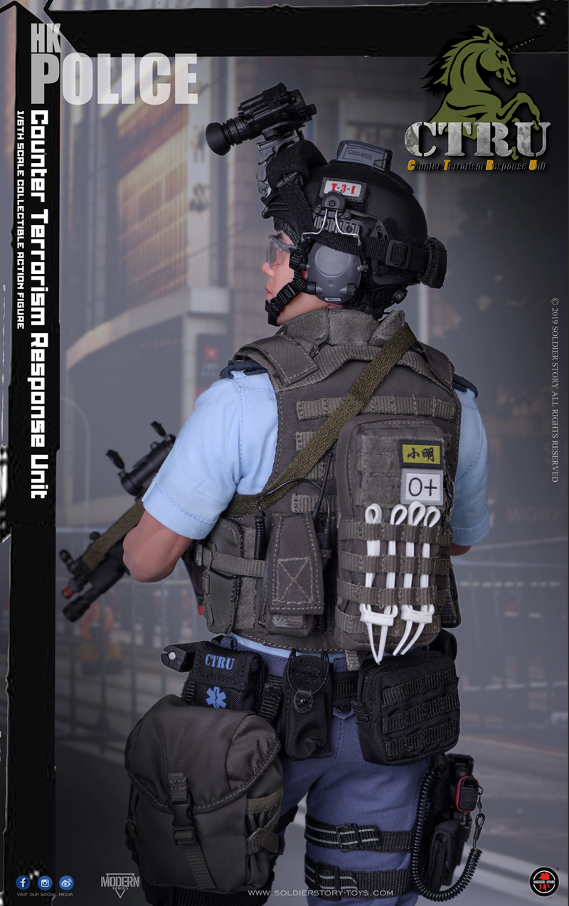香港警察 反恐特勤隊 CTRU 1/6 アクションフィギュア SS115 - イメージ画像12