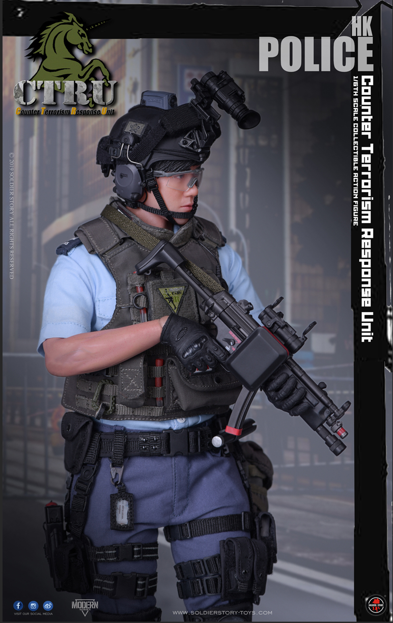 香港警察 反恐特勤隊 CTRU 1/6 アクションフィギュア SS115 - イメージ画像2