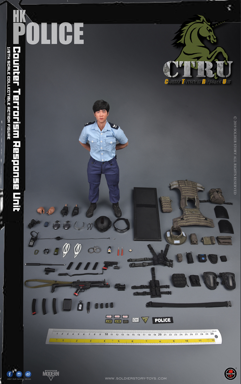 香港警察 反恐特勤隊 CTRU 1/6 アクションフィギュア SS115 - イメージ画像26