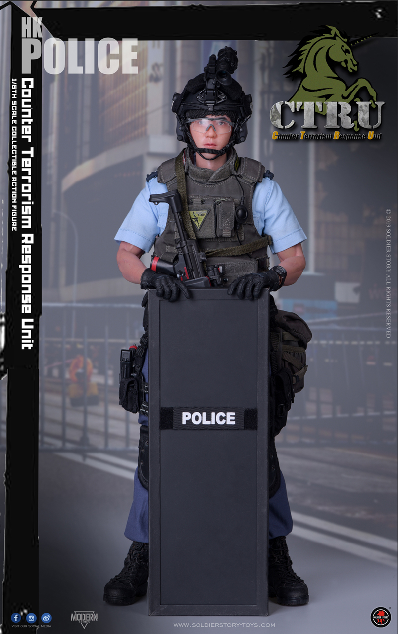 香港警察 反恐特勤隊 CTRU 1/6 アクションフィギュア SS115 - イメージ画像9