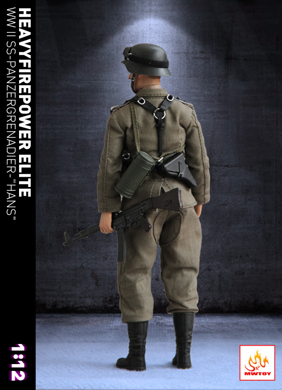 【発売中止】WW.II SS パンツァーグレネーダー ヘヴィファイヤーパワーエリート ハンス 1/12 アクションフィギュア MW001 - イメージ画像2