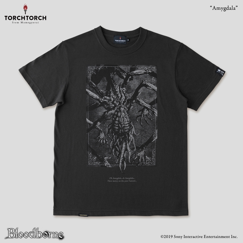 Bloodborne × TORCH TORCH/ Tシャツコレクション: アメンドーズ （インクブラック Sサイズ） - イメージ画像1