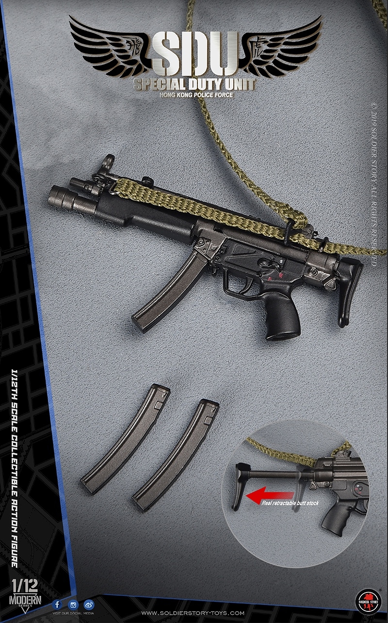 香港警察 特別任務連 SDU アサルトチーム 1/12 アクションフィギュア SSM002 - イメージ画像20