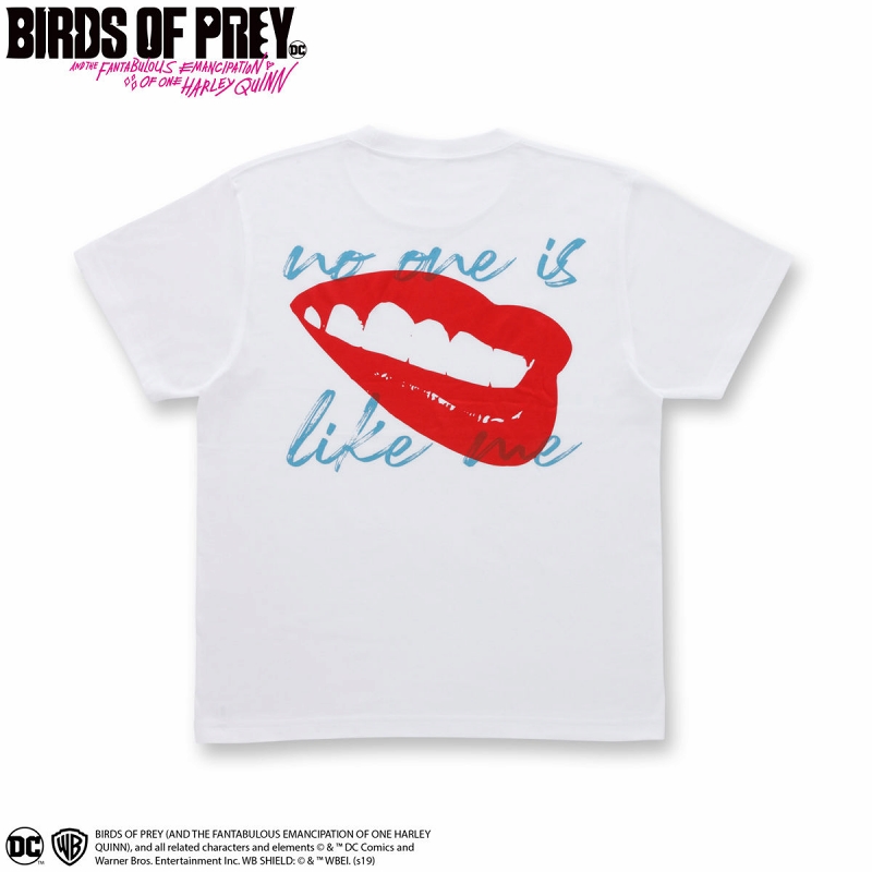 【2次入荷分】ハーレイ・クインの華麗なる覚醒 BIRDS OF PREY/ リップ Tシャツ レッド サイズL 2534130 - イメージ画像1