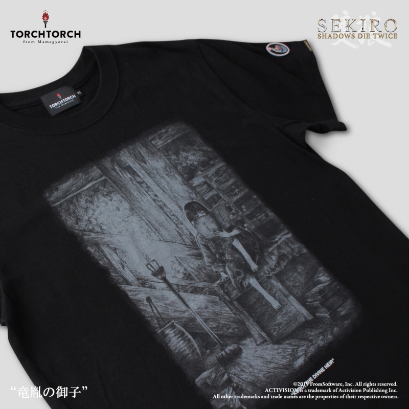 SEKIRO: SHADOWS DIE TWICE × TORCH TORCH/ Tシャツコレクション: 竜胤の御子 黒 レディース Mサイズ - イメージ画像2