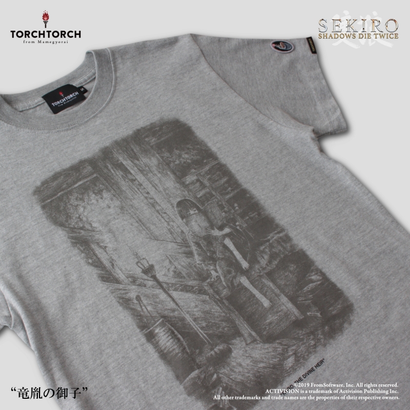 SEKIRO: SHADOWS DIE TWICE × TORCH TORCH/ Tシャツコレクション: 竜胤の御子 杢灰 レディース Lサイズ - イメージ画像2