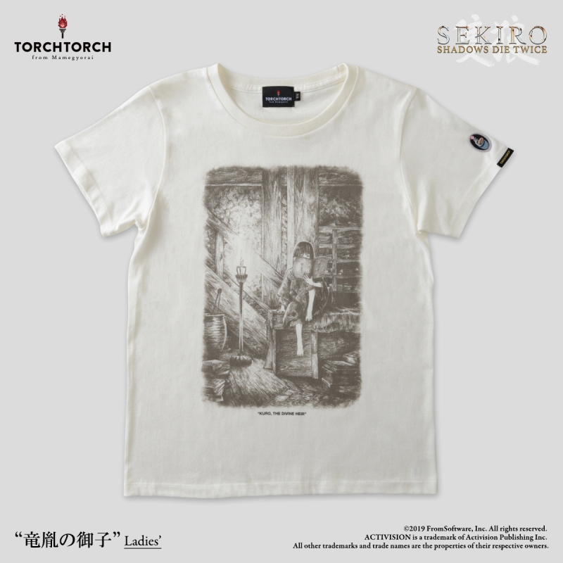 SEKIRO: SHADOWS DIE TWICE × TORCH TORCH/ Tシャツコレクション: 竜胤の御子 生成 レディース Lサイズ - イメージ画像1