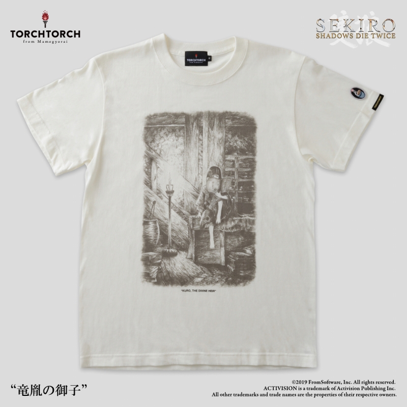 SEKIRO: SHADOWS DIE TWICE × TORCH TORCH/ Tシャツコレクション: 竜胤の御子 生成 Sサイズ - イメージ画像1