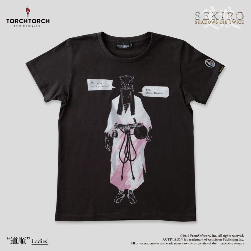 SEKIRO: SHADOWS DIE TWICE × TORCH TORCH/ Tシャツコレクション: 道順 墨 レディース Lサイズ - イメージ画像1