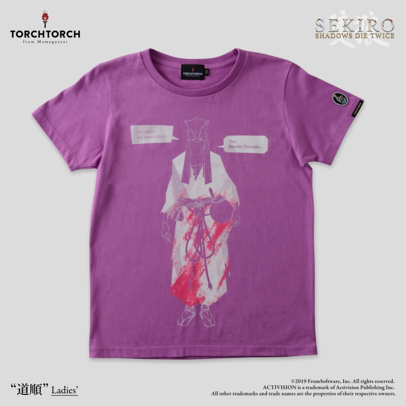 SEKIRO: SHADOWS DIE TWICE × TORCH TORCH/ Tシャツコレクション: 道順 藤紫 レディース Lサイズ - イメージ画像1