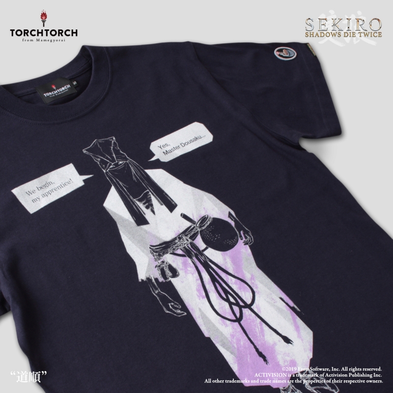 SEKIRO: SHADOWS DIE TWICE × TORCH TORCH/ Tシャツコレクション: 道順 濃紺 レディース Lサイズ - イメージ画像2