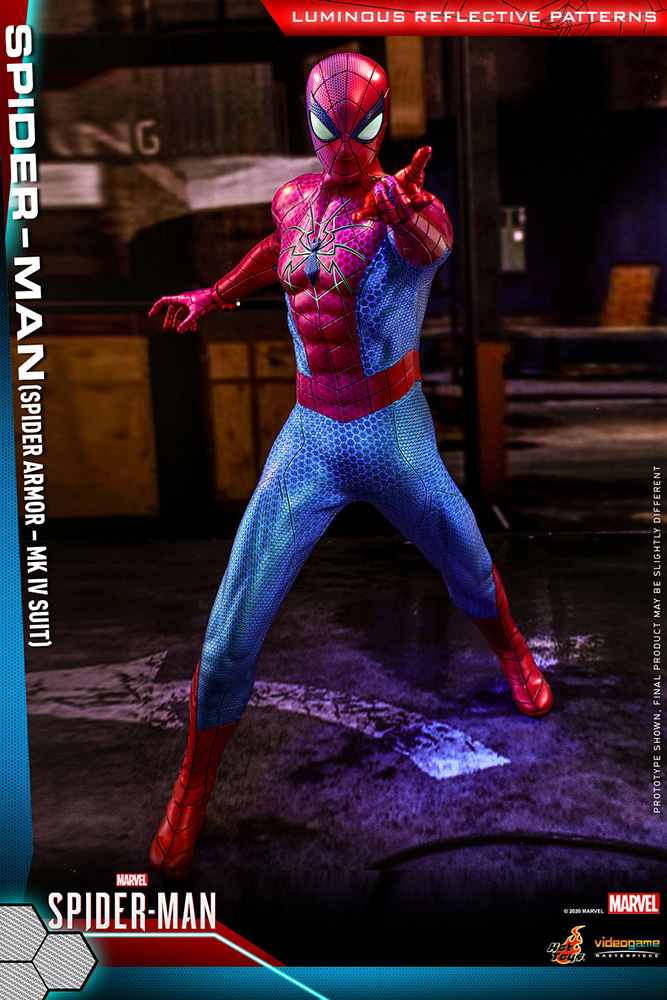 Marvel スパイダーマン/ ビデオゲーム・マスターピース 1/6 フィギュア: スパイダーマン スパイダーアーマー Mk-IV スーツ ver - イメージ画像10