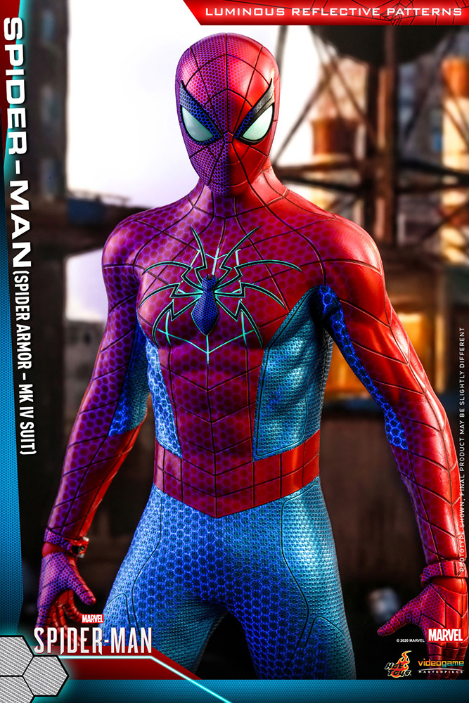 Marvel スパイダーマン/ ビデオゲーム・マスターピース 1/6 フィギュア: スパイダーマン スパイダーアーマー Mk-IV スーツ ver - イメージ画像12
