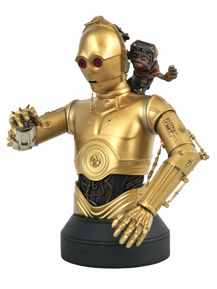 スターウォーズ スカイウォーカーの夜明け/ C-3PO with バブ・フリック 1/6 バスト - イメージ画像1
