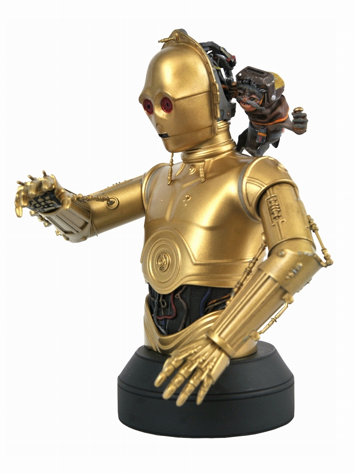 スターウォーズ スカイウォーカーの夜明け/ C-3PO with バブ・フリック 1/6 バスト - イメージ画像3