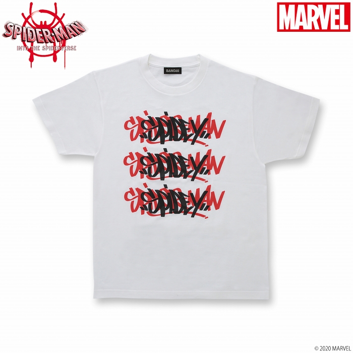 スパイダーマン: スパイダーバース/ sign Tシャツ ホワイト サイズS 2573015 - イメージ画像1