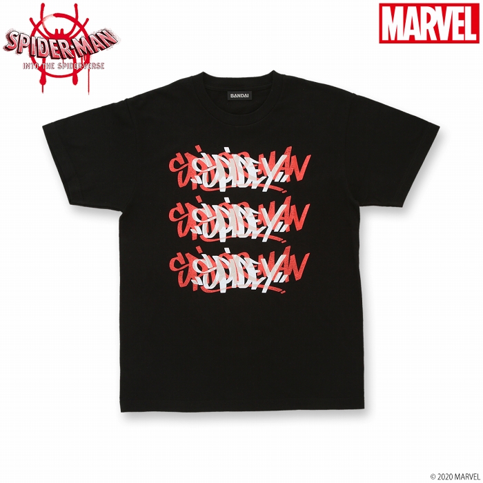 スパイダーマン: スパイダーバース/ sign Tシャツ ブラック サイズS 2573019 - イメージ画像1