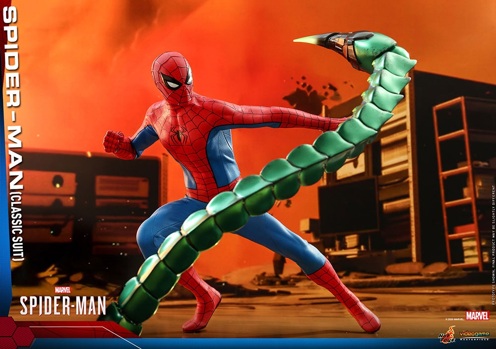 【お一人様1点限り】Marvel's Spider-Man/ ビデオゲーム・マスターピース 1/6 フィギュア: スパイダーマン クラシックスーツ ver - イメージ画像10