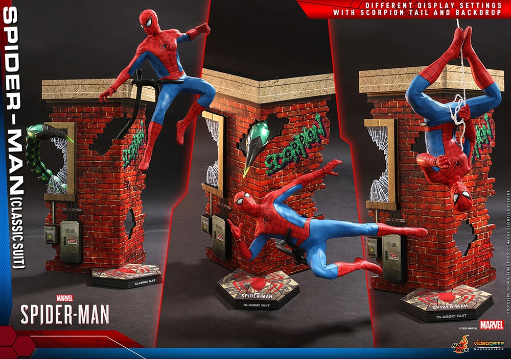 【お一人様1点限り】Marvel's Spider-Man/ ビデオゲーム・マスターピース 1/6 フィギュア: スパイダーマン クラシックスーツ ver - イメージ画像15