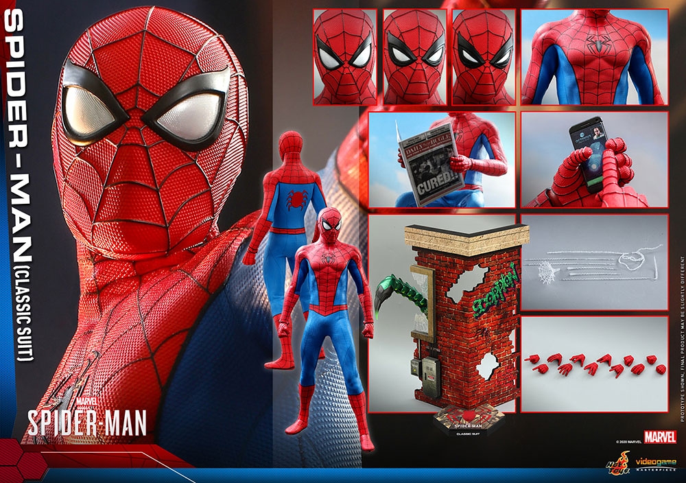 【お一人様1点限り】Marvel's Spider-Man/ ビデオゲーム・マスターピース 1/6 フィギュア: スパイダーマン クラシックスーツ ver - イメージ画像17