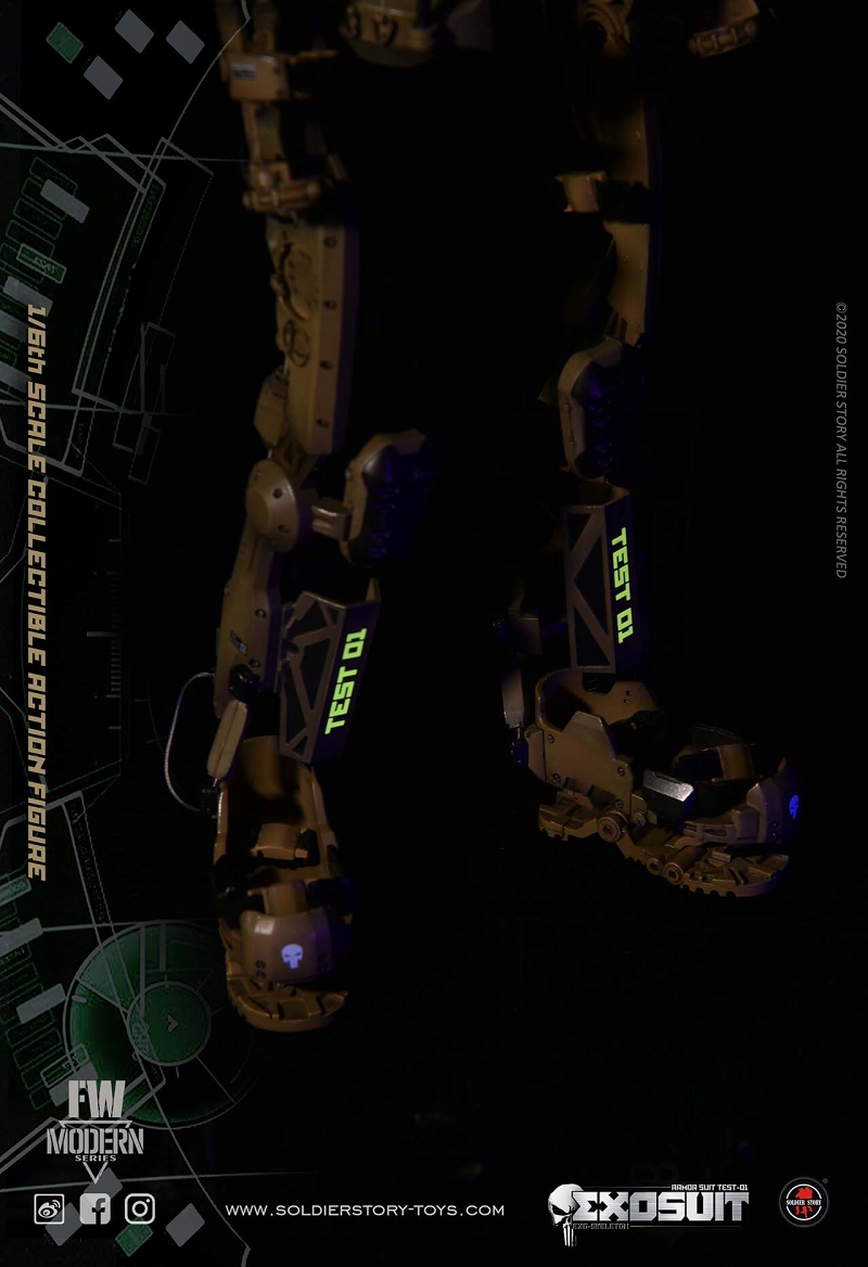 FWモダンシリーズ/ エグゾスーツ アーマースーツ TEST-01 1/6 アクションフィギュア SS122 - イメージ画像26