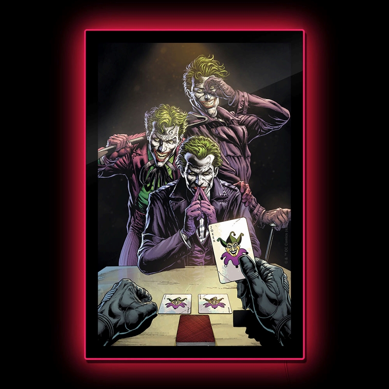 BATMAN Three Jokers コミックカバー LED ポスターサイン ウォールライト - イメージ画像1