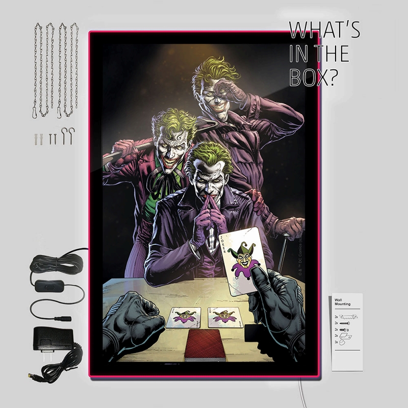 BATMAN Three Jokers コミックカバー LED ポスターサイン ウォールライト - イメージ画像4