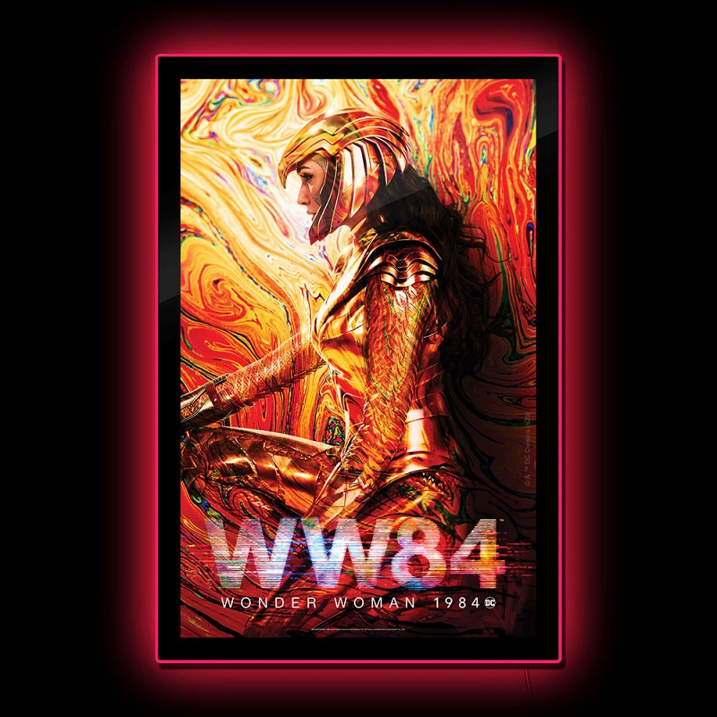 Wonder Woman 1984 ワンダーウーマン LED ポスターサイン ウォールライト - イメージ画像1
