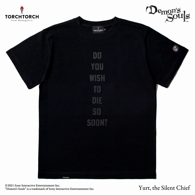 Demon's Souls × TORCH TORCH/ Tシャツコレクション: 沈黙の長ユルト ブラック XXLサイズ - イメージ画像2