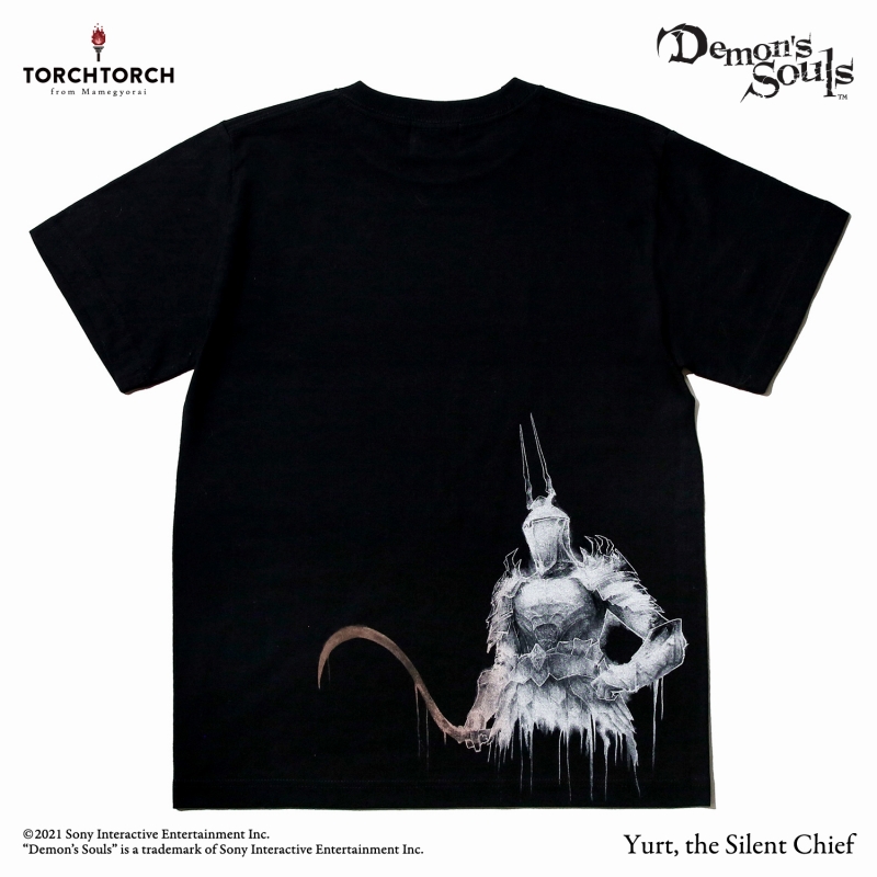 Demon's Souls × TORCH TORCH/ Tシャツコレクション: 沈黙の長ユルト ブラック XXLサイズ - イメージ画像3