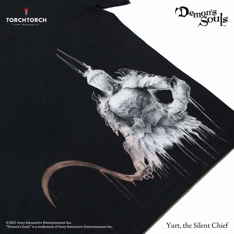 Demon's Souls × TORCH TORCH/ Tシャツコレクション: 沈黙の長ユルト ブラック XXLサイズ - イメージ画像5