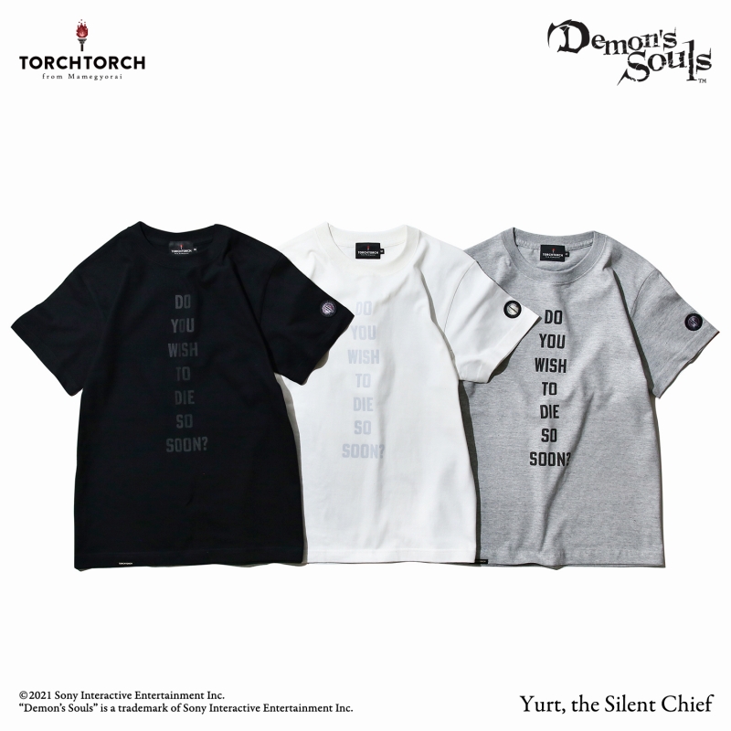 Demon's Souls × TORCH TORCH/ Tシャツコレクション: 沈黙の長ユルト ブラック XXLサイズ - イメージ画像8